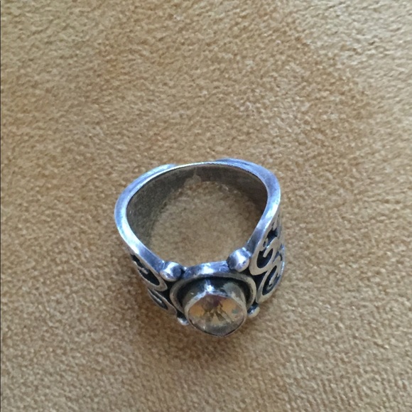 Sterling Silver and Citrine Ring - Picture 5 of 7